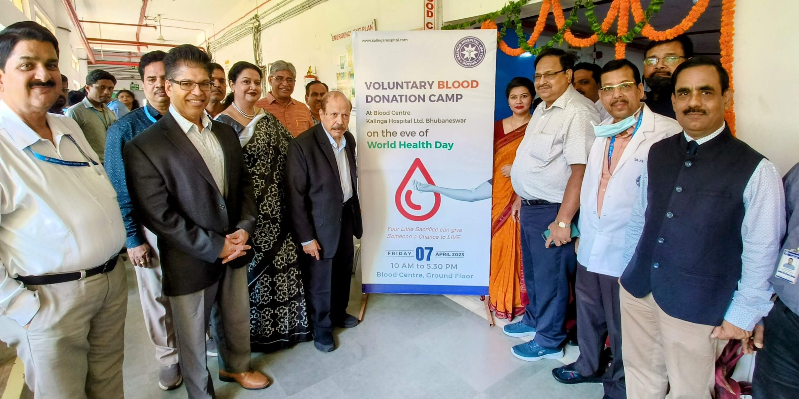 Kalinga Hospital observes World Health Day with blood donation camp