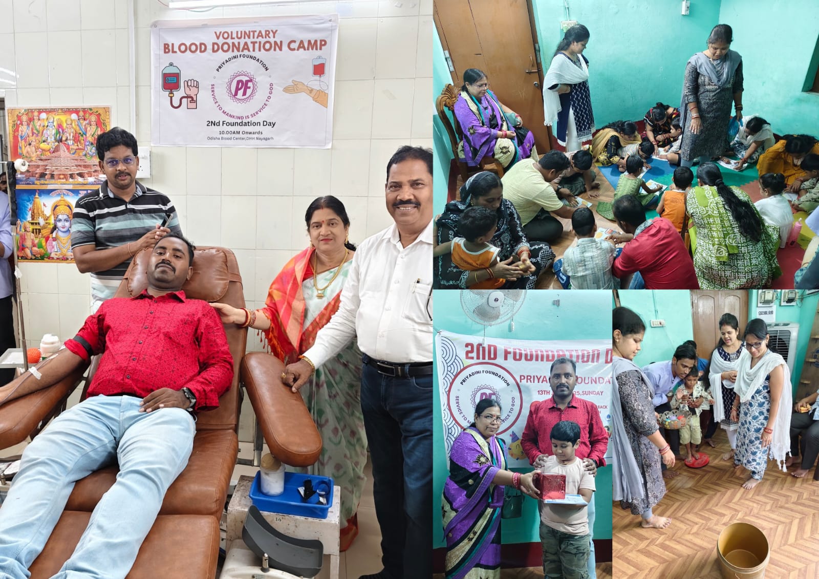 Priyadini Foundation Celebrates 2nd Anniversary with Blood Donation Camp