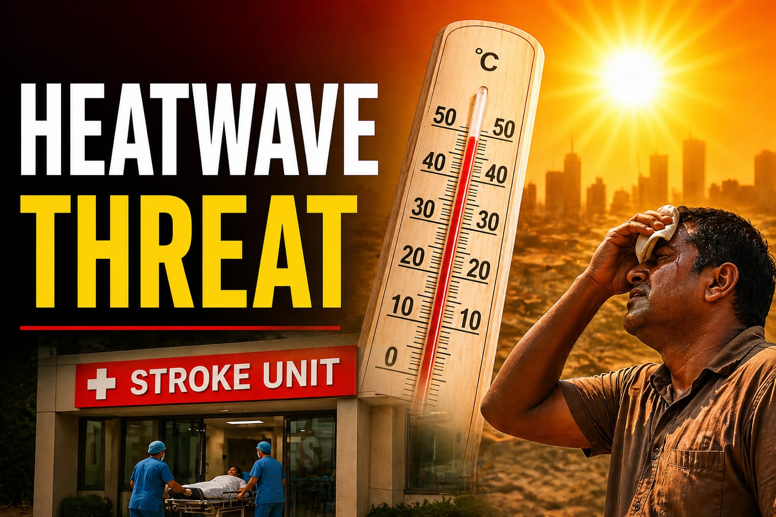 Heatwave Threat Looms Over India, States Told to Ready Stroke Care Units