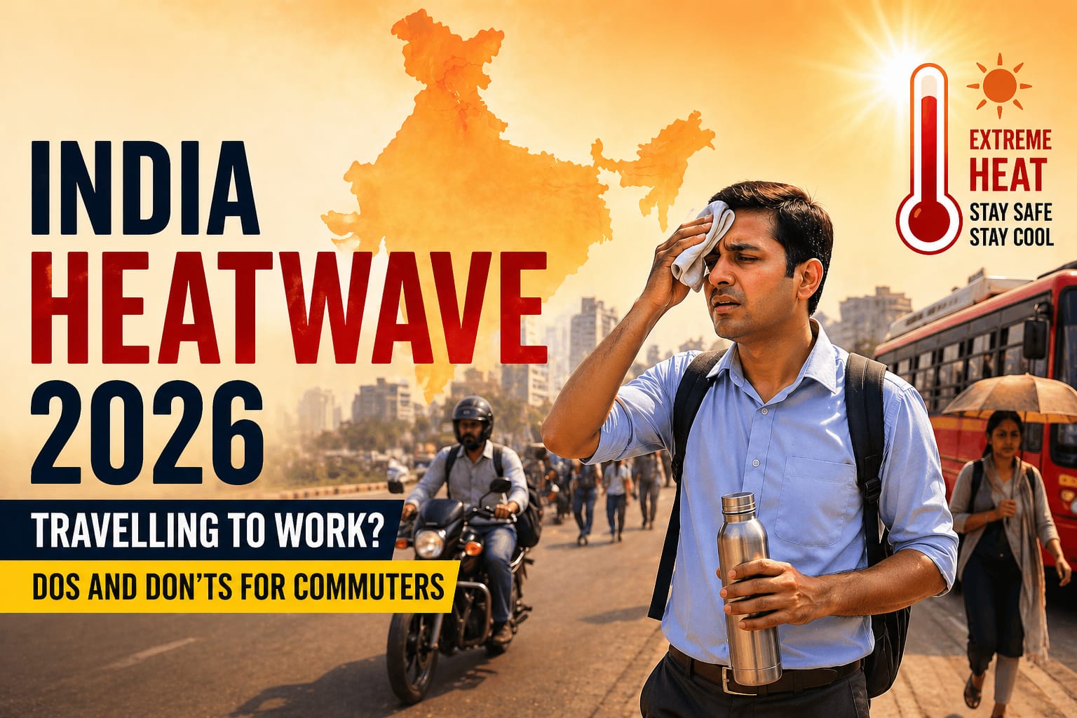 India Heatwave 2026: Essential Dos and Don’ts for Daily Commuters