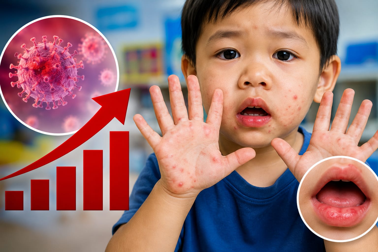 Rising Cases of Hand, Foot and Mouth Disease Among Children Raise Concern