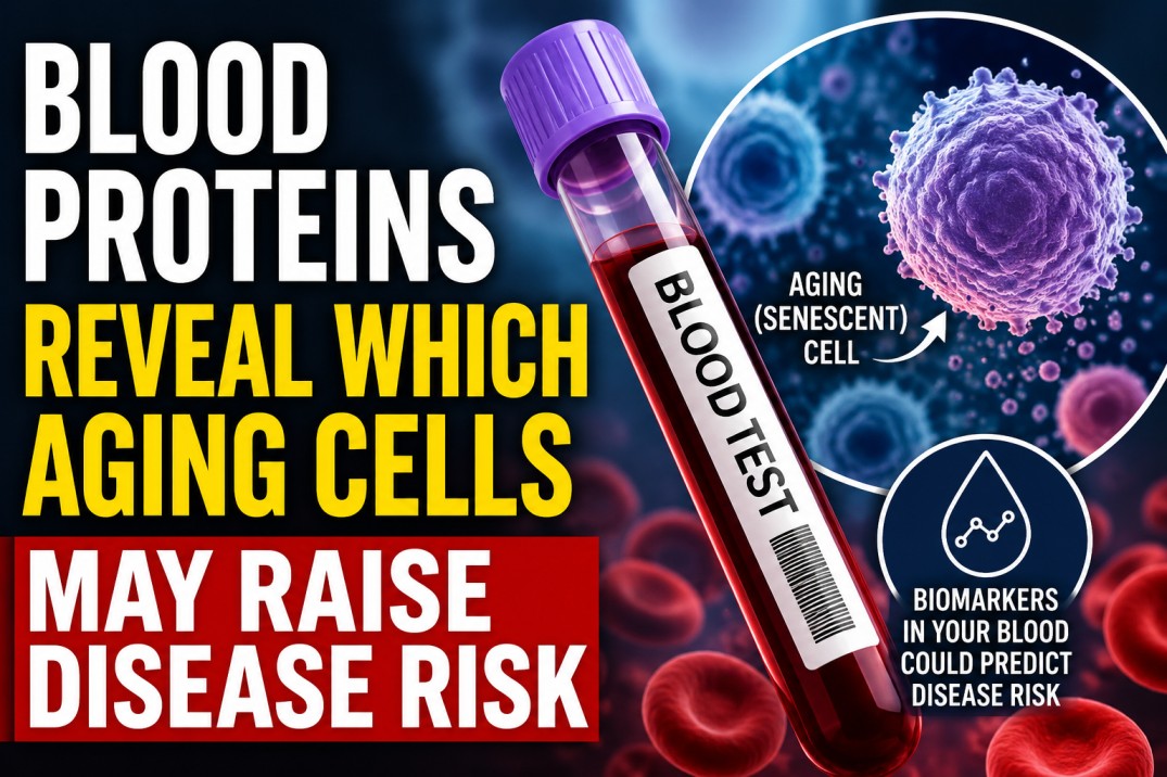 Blood Proteins Reveal Which Aging Cells May Increase Disease Risk: New Study